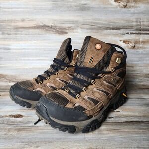 Merrell Moab 2 Mid Waterproof Hiking Boots Mens 8.5 Earth Brown J06051 Vibram